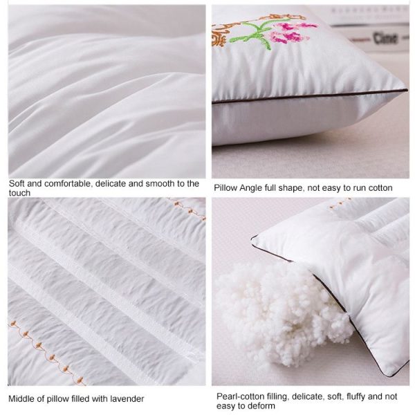 Cassia Lavender Buckwheat Pillow Buckwheat 45x72cm - Image 3