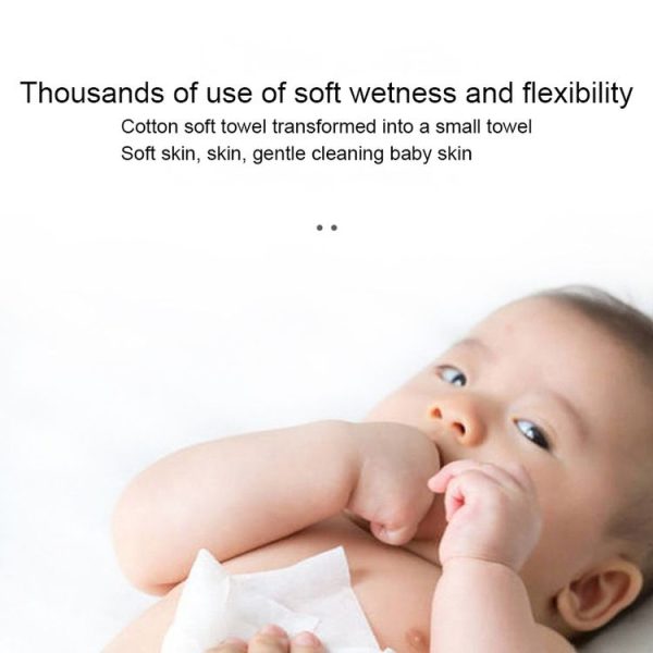 Baby Cotton Soft Towel Wet & Dry Dual Use Disposable Face Towel, Specification: 100pcs / Pack - Image 4