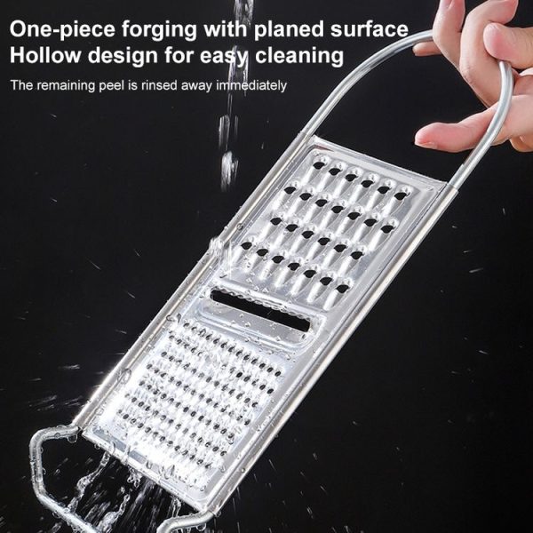 Kitchen Stainless Steel Vegetables Cutter Potato Grater (5# Curved) - Image 3