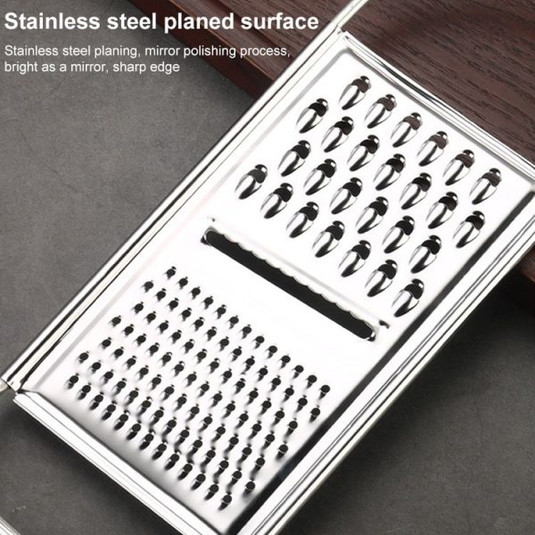 Kitchen Stainless Steel Vegetables Cutter Potato Grater (5# Curved) - Image 4