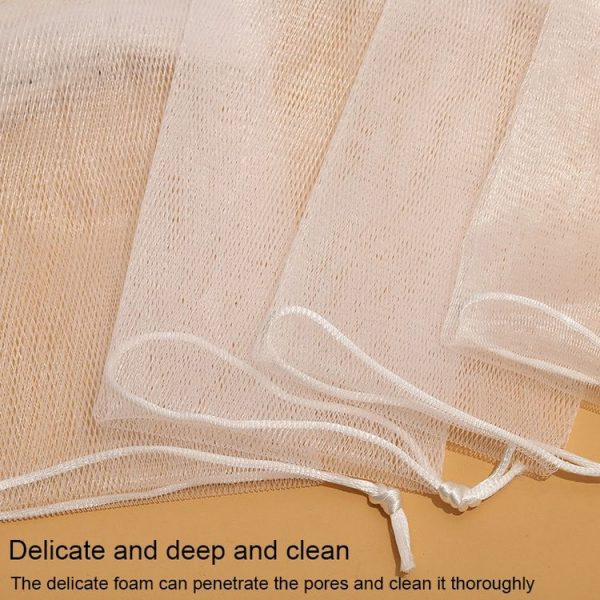 Facial Wash Foaming Net Small Foam Net Soap Foaming Net - Image 3
