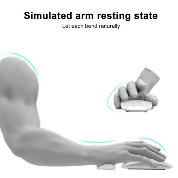 Silicone Wrist Support Mouse Pad Mobile Palm Rest Office Hand Rest, Spec: Black Left Hand - Image 2
