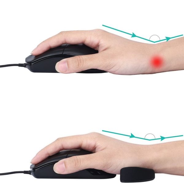 Silicone Wrist Support Mouse Pad Mobile Palm Rest Office Hand Rest, Spec: Black Left Hand - Image 5