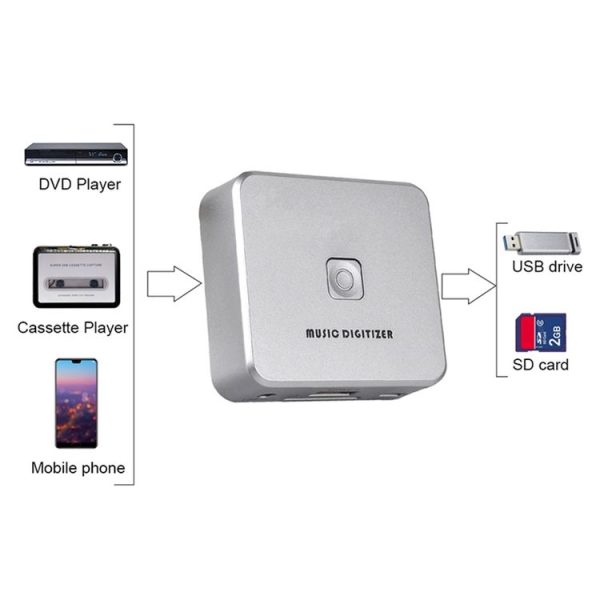 Ezcap 241 Audio Recorder Cassette CD to MP3 Converter Digital to Analog Converter - Image 3