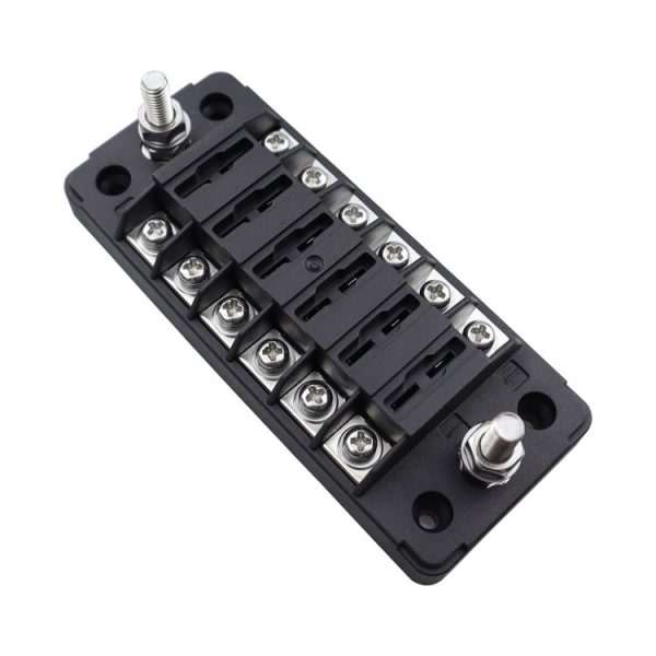 CP-4041 Vertical 6 Way Fuse Block with Fuses and Terminals - Image 4