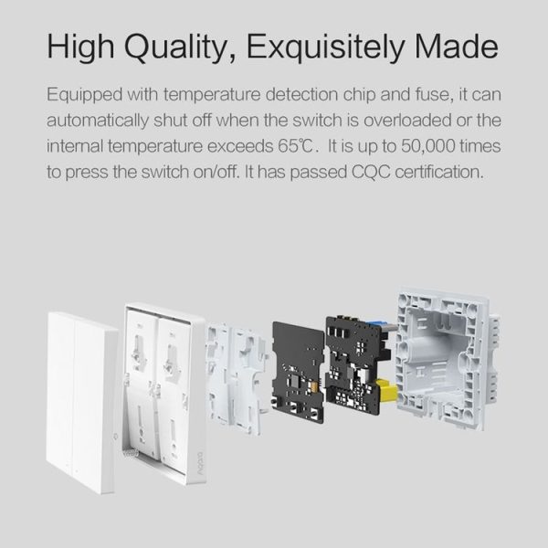 Original Xiaomi Youpin Aqara Smart Wall Switch D1, Zero FireWire Three Button Version - Image 10