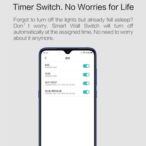 Original Xiaomi Youpin Aqara Smart Wall Switch D1, Zero FireWire Three Button Version - Image 7