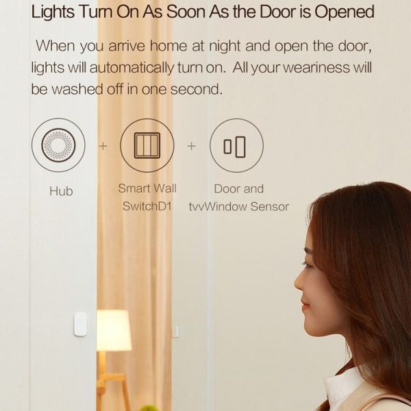 Original Xiaomi Youpin Aqara Smart Wall Switch D1, Zero FireWire Three Button Version - Image 8