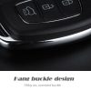 Hyundai 3-button Folding Car Key Shell with Silver Metal Edge - Image 6