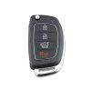 4-button Folding Car Key Shell with Metal Edge Solaris ix35 ix4 Santa For Hyundai Sonata 2014-2017 / Tucson 2016-2019 / Santa Fe 2013-2016