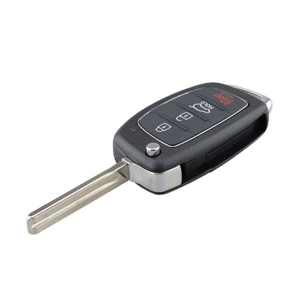 4-button Folding Car Key Shell with Metal Edge Solaris ix35 ix4 Santa For Hyundai Sonata 2014-2017 / Tucson 2016-2019 / Santa Fe 2013-2016 - Image 4