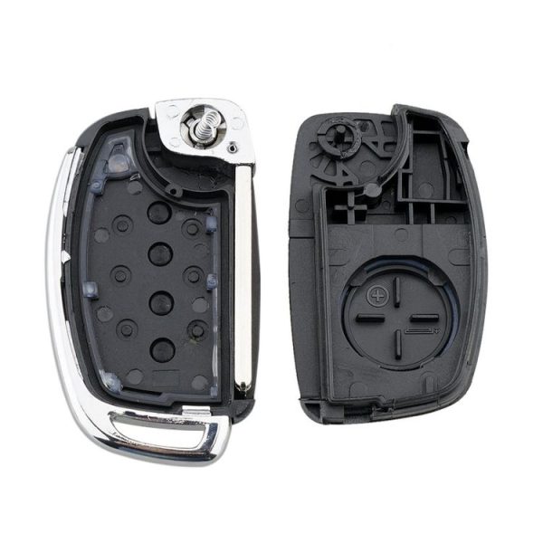 4-button Folding Car Key Shell with Metal Edge Solaris ix35 ix4 Santa For Hyundai Sonata 2014-2017 / Tucson 2016-2019 / Santa Fe 2013-2016 - Image 6