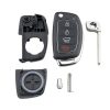 4-button Folding Car Key Shell with Metal Edge Solaris ix35 ix4 Santa For Hyundai Sonata 2014-2017 / Tucson 2016-2019 / Santa Fe 2013-2016 - Image 7