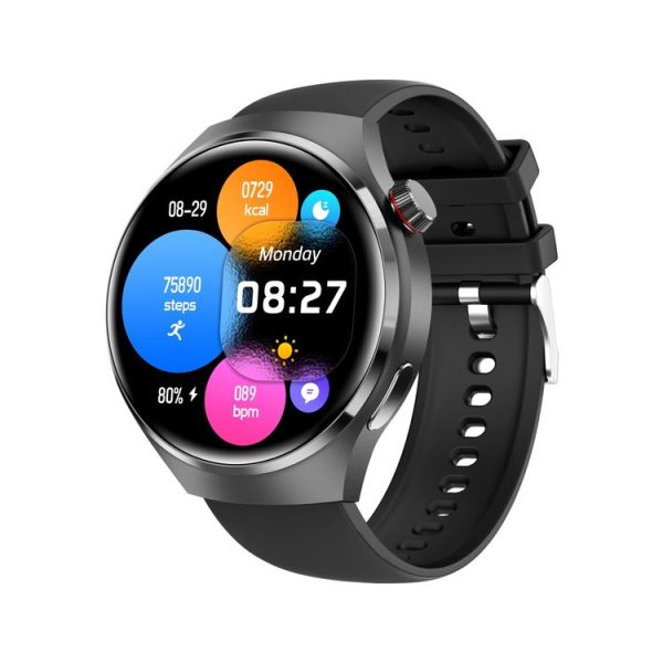 GT4 Smart Bracelet 1.53 inch Smart Watch, Support Bluetooth Call / NFC / Heart Rate (Black)
