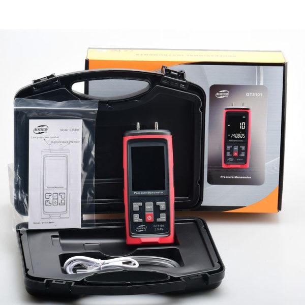 BENETECH GT5101 LCD Display Differential Pressure Meter, Specification: 1KPa - Image 5