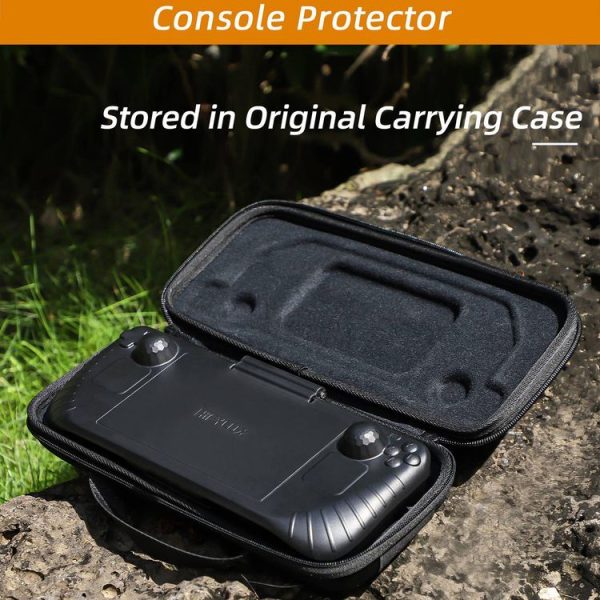 Steam Deck Hifylux 3 in 1 Gaming Console Protector Guard Monitor Cover Sun Hood Kickstand Holder Mount (Black) - Image 4
