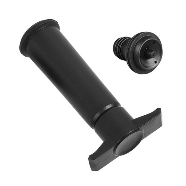 Red Wine Vacuum Pump Freshener Silicone Wine Stopper Set, Specification: Black Pump 4-stopper Box - Image 3