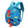 Children Dinosaur Cartoon Anti-Lost Backpack (Blue)
