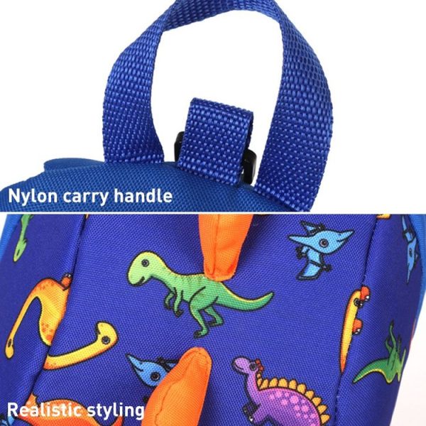 Children Dinosaur Cartoon Anti-Lost Backpack (Blue) - Image 4