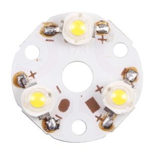 3W 3 LEDs Module Lamp Ceiling Lighting Source 32mm, DC9V (Warm White Light)