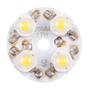 4W 4 LEDs Module Lamp Ceiling Lighting Source 28mm, DC12V (Warm White Light)