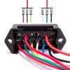 6 Ways 2 In 6 Out Fuse Box Fuse Panel Holder with Fuse - Image 2