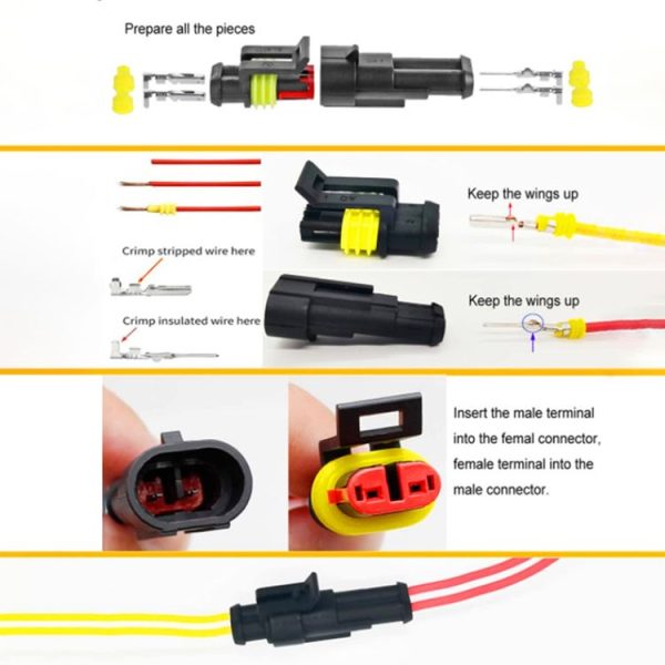240pcs Car Waterproof Connector Set with Fuse Blade - Image 4