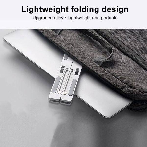 Lenovo Thinkplus Desktop Laptop Folding Holder CT10 (Silver) - Image 3