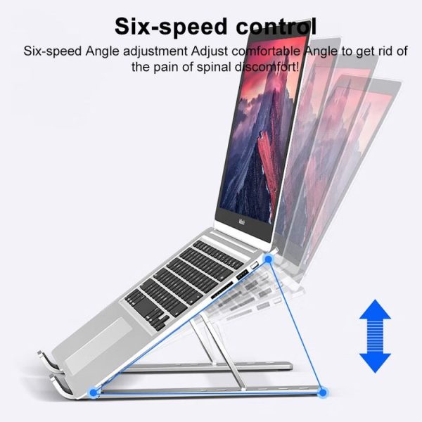 Lenovo Thinkplus Desktop Laptop Folding Holder CT10 (Silver) - Image 4