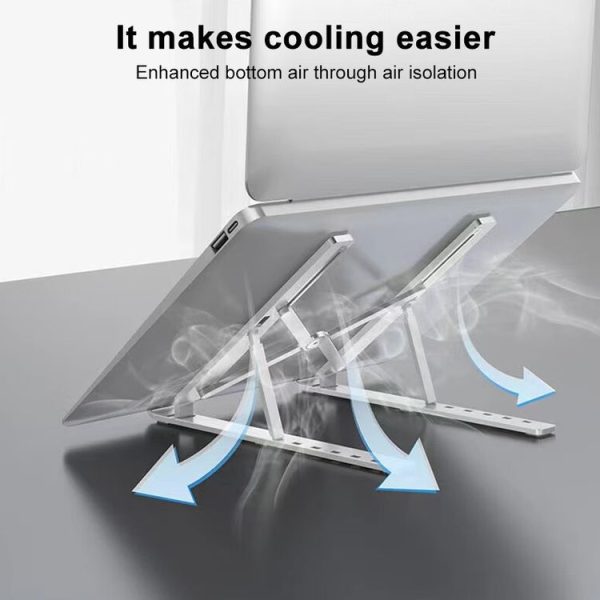 Lenovo Thinkplus Desktop Laptop Folding Holder CT10 (Silver) - Image 7