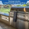 Hardware Tools Barbecue Utensils Oxford Cloth Folding Storage Bag (Black) - Image 5