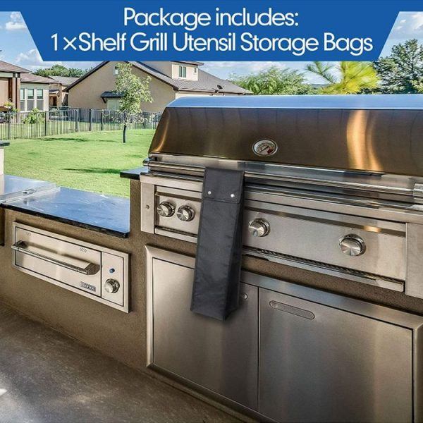 Hardware Tools Barbecue Utensils Oxford Cloth Folding Storage Bag (Black) - Image 5