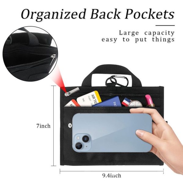 Travel Suitcase Portable Folding Storage Portable Cup Holder (Black) - Image 2