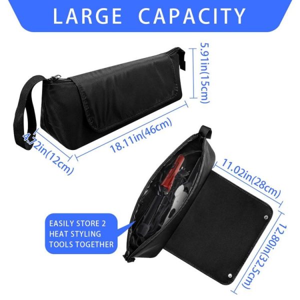 Hair Straightener and Curling Iron Hair Tool Storage Bag For Dyson (Pink) - Image 2