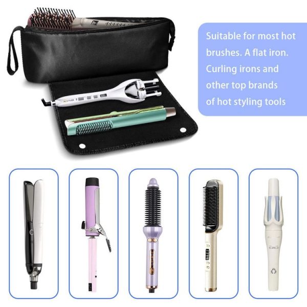 Hair Straightener and Curling Iron Hair Tool Storage Bag For Dyson (Pink) - Image 4