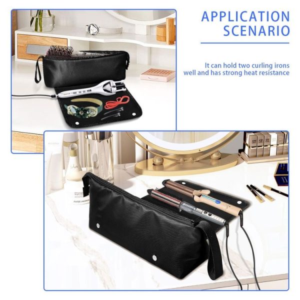 Hair Straightener and Curling Iron Hair Tool Storage Bag For Dyson (Pink) - Image 6