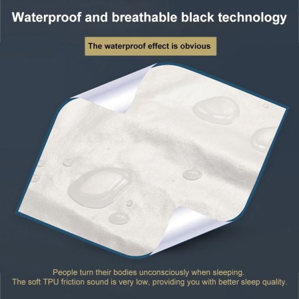 Waterproof and Stain-proof Knitted Fabric Pillowcase Zipper Version, Size: 43x73cm - Image 4