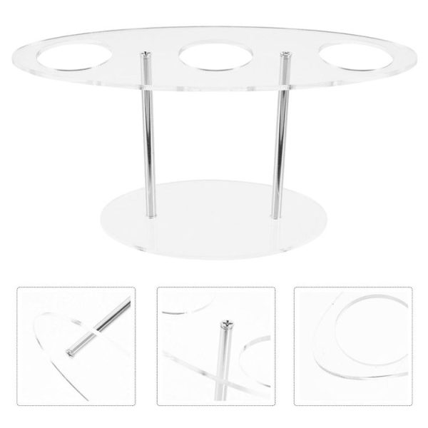 YX035 Acrylic Ice Cream Cone Rack Ice Cream Display Stand (Transparent) - Image 3