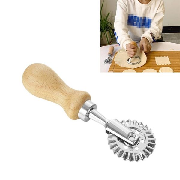 Zinc Alloy Biscuit Mold Cake Mould Baking Kitchen Tools, Style: Short Handle Wheel