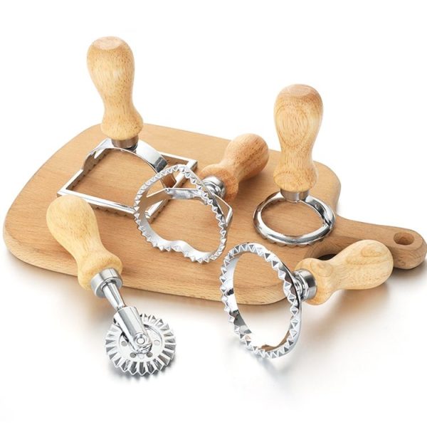 Zinc Alloy Biscuit Mold Cake Mould Baking Kitchen Tools, Style: Short Handle Wheel - Image 3
