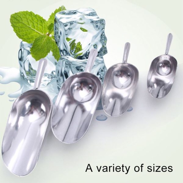 2 PCS Stainless Steel Multifunctional Shovel Aluminum Alloy Ice Shovel Food Tea Shovel Tea Spoon, Size: M - Image 6
