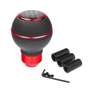 Universal Car Manual Gear Shift Lever 5-speed Shifter Knob (Red)