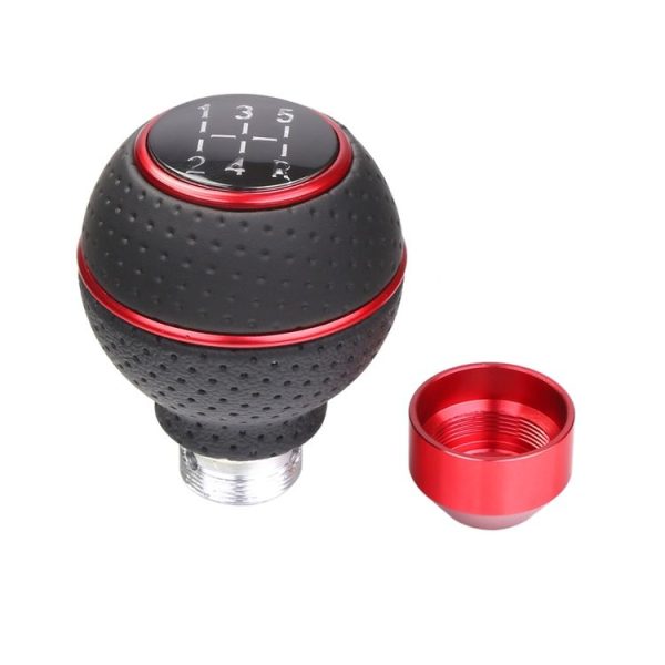 Universal Car Manual Gear Shift Lever 5-speed Shifter Knob (Red) - Image 2