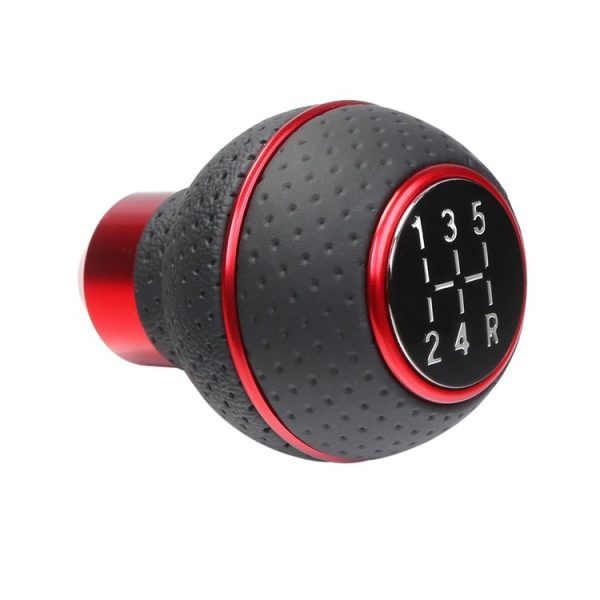 Universal Car Manual Gear Shift Lever 5-speed Shifter Knob (Red) - Image 3