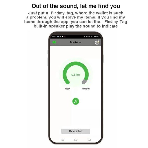 F6 Circular Global Location Tracker Anti-lost Device (Black) - Image 8