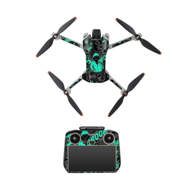 DJI Mini 4 Pro / RC 2 Drone Body Remote Control Protective Sticker (Green Hat Man)