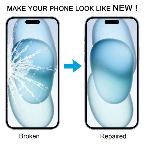 IPhone 15 Plus Front Screen Outer Glass Lens with OCA Optically Clear Adhesive - Image 6