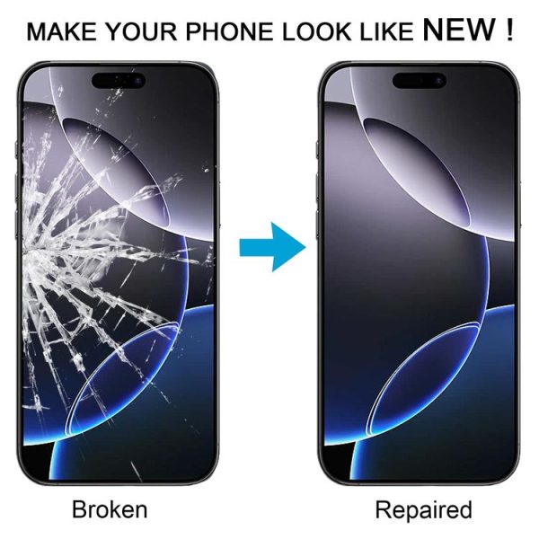 IPhone 16 Pro Max Front Screen Outer Glass Lens with OCA Optically Clear Adhesive - Image 6