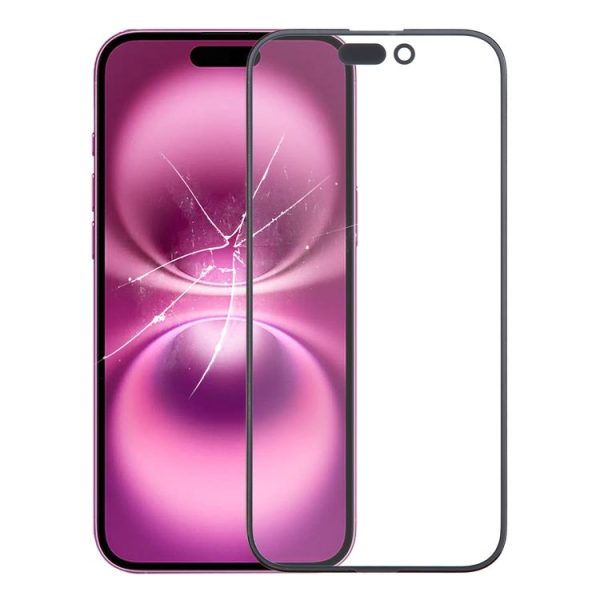 IPhone 16 Plus Front Screen Outer Glass Lens with OCA Optically Clear Adhesive