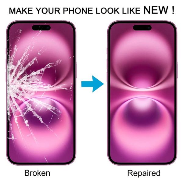 IPhone 16 Plus Front Screen Outer Glass Lens with OCA Optically Clear Adhesive - Image 6